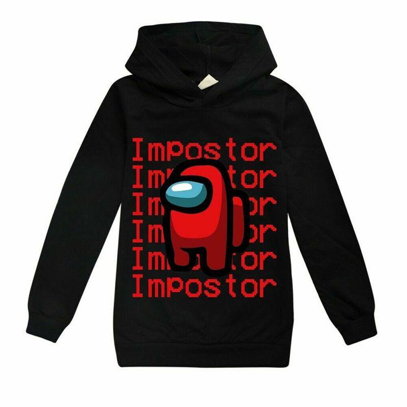 Game Kids Impostor Hoodie Boys Girls Hooded Sweatshirt Jumper Tops