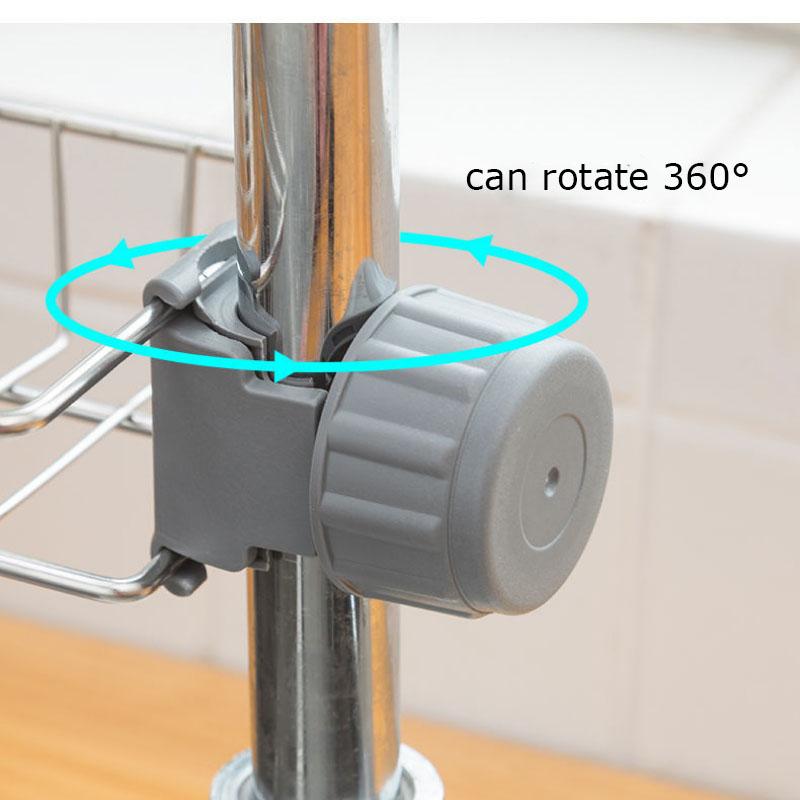 Nerezové police na baterie Kuchyňský dřez Úložný prostor pro mytí nádobí Odtokové police