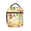 Curious George African Monkey Anime Insulated Lunch Bag for Men Women Food Box Portable Thermal Cooler Lunch Boxes For Picnic