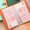 Kids Money Saving Book Cash Savings 50 Sheets Organizer Large Capacity with Clear Insert Pockets Storage Album for Pocket Cards Photos Wallet