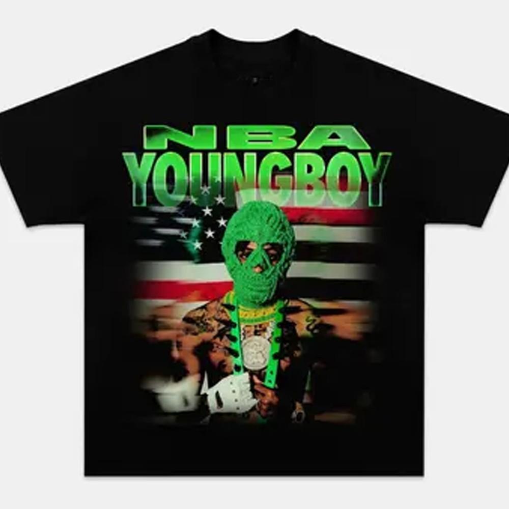 

Винтажная футболка YoungBoy Подарок Смешная Черная Все Размеры 20D1523 Унисекс XXL
