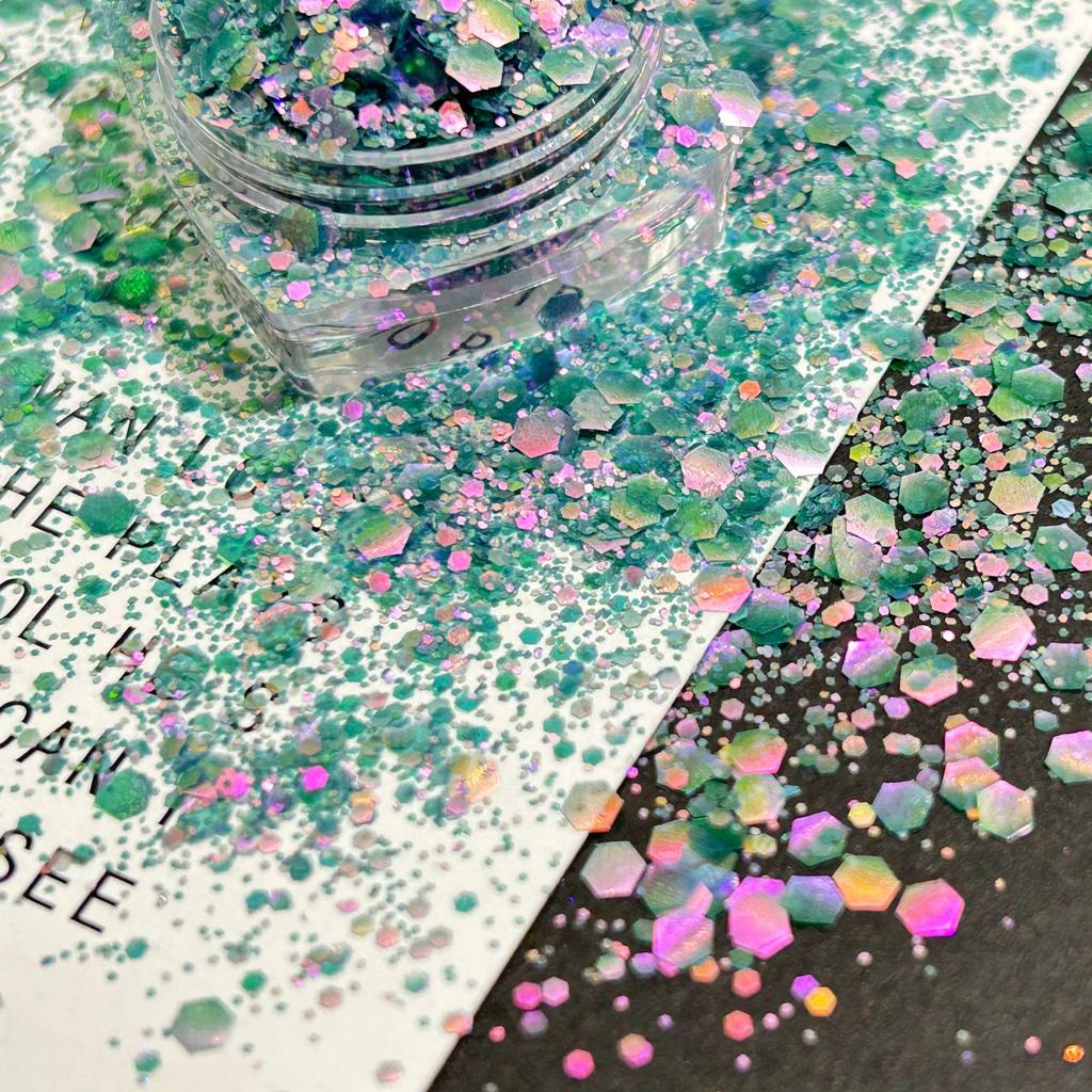 Polarized Pastel Ultra-Thin Large Sequin Nail Art Decorations