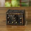 Vintage Wooden Jewelry Storage Box With Lid For Bedroom And Living Room Decor