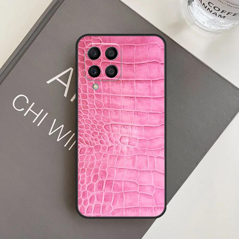 Crocodile Pattern Print Case For Samsung Galaxy M14 M34 M54 M21 M51 M12 M32 M52 M13 M23 M33 M53 M31s M30s M20 Coque