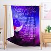 Decke Flanelldecke Emotionaler handgeschriebener Brief Englischer Brief 2D Digitaldruck Decke Decke