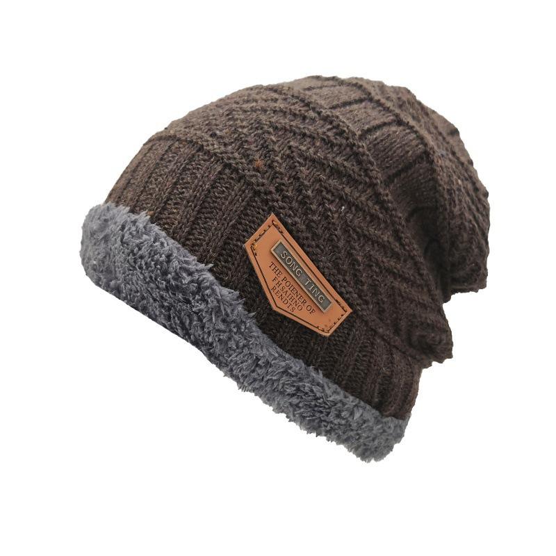 Autumn and winter men's and women's knitted hats, piled and thickened ear protection wool hats, good price
