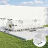 Foil Greenhouse, Mini Tunnel Greenhouse with Mesh Window, UV-Resistant, Plastic Film, 200 x 80 x 45 cm, White