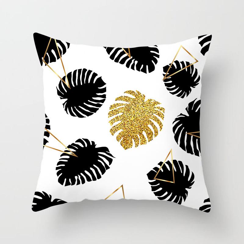 Nordic Pink Marble Geometric Pillowcase Modern Home Sofa Pillow Cushion Cover Soft Decoration