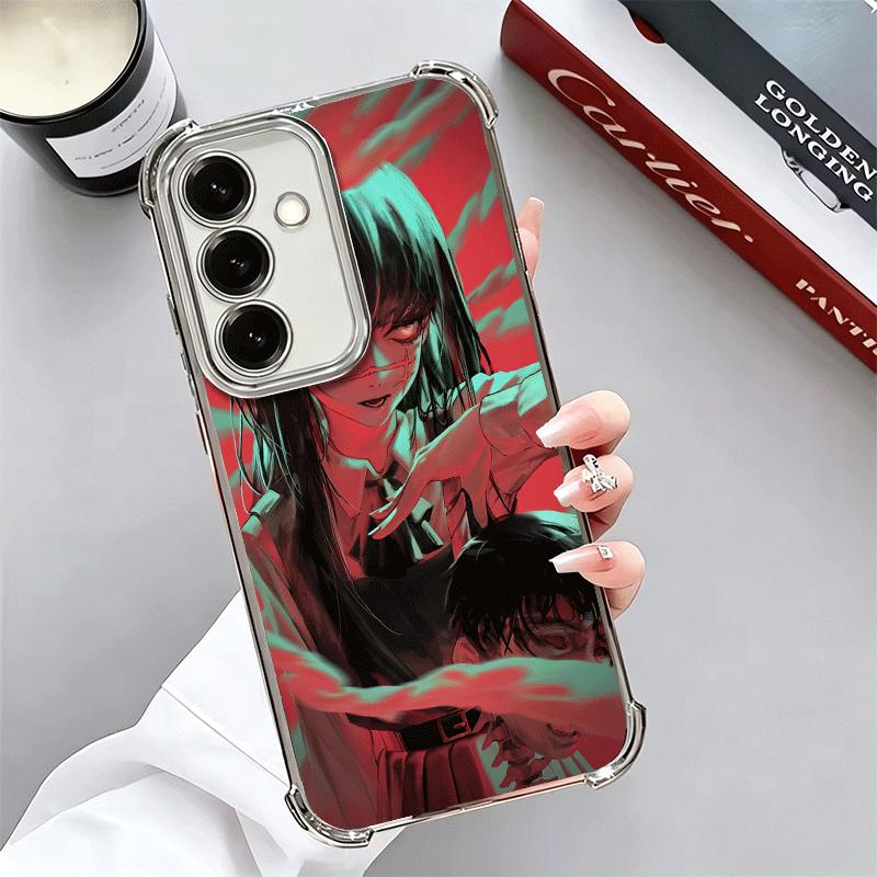 Anime Character Yoru War CSM Plating Phone Case For Samsung A17 A07 A37 A57 A16 A56 A15 A55 A14 A54 A13 A53 A26 A36 A25 A35 A24