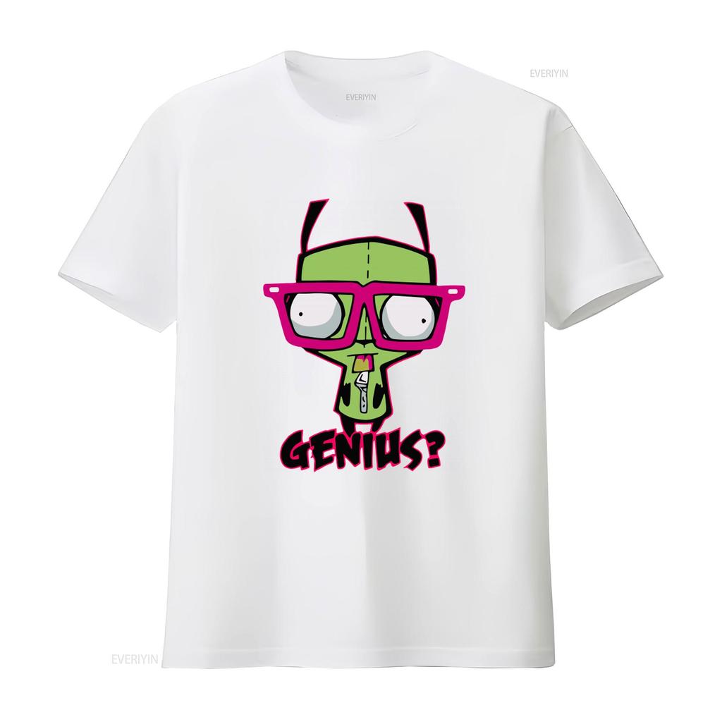 Invader Zim Gir Genius Duh T Shirt for Men Available in Sizes S 2XL vintage Washed Stylish Casual Soft Comfortable graphic