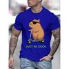 Dolphin pattern T-shirt for men and women 3D printed fashionable and cute short sleeved top