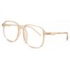 Full Rim Square Transparent Light Brown Smartbuy Collection Ghin G30050 C5 Fashion Unisex Eyeglasses