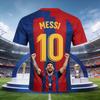 Messi 3D Print  Sport Quick-drying Breatha Men Women T-Shirt Football Jersey Team Club Fan Training Parent-child Clothing Summer