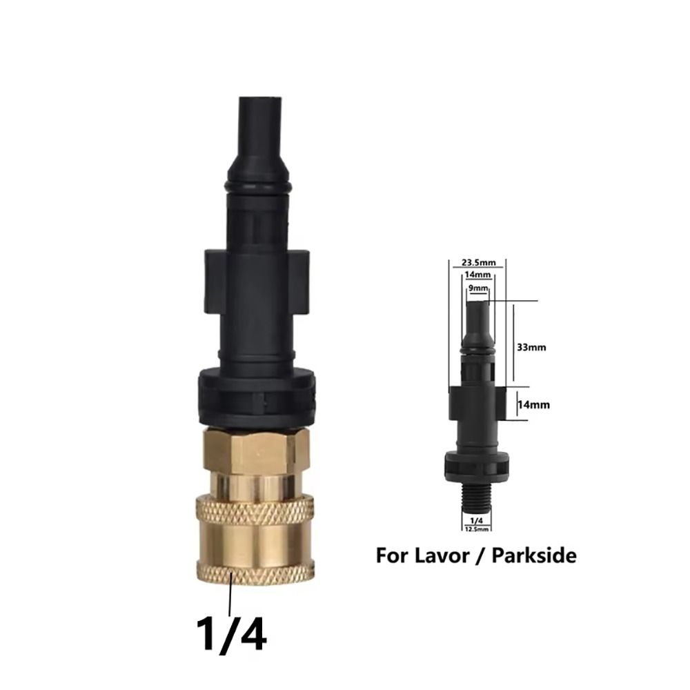 1Pcs 1/4" Water Torch Connector Quick Release Car Washing Accessory  for Karcher for LAVOR for Bosch