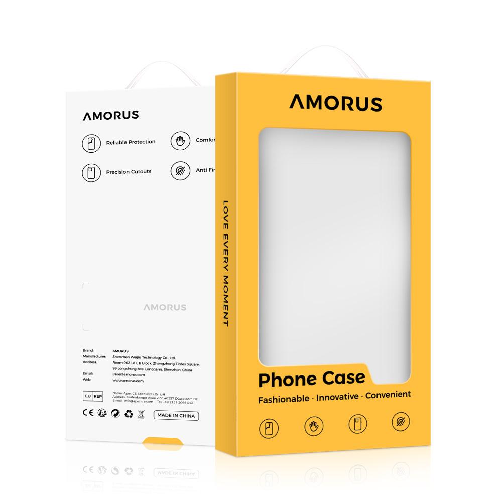 

AMORUS For iPhone 16e Case Shockproof Soft TPU Rugged Phone Back Cover Black