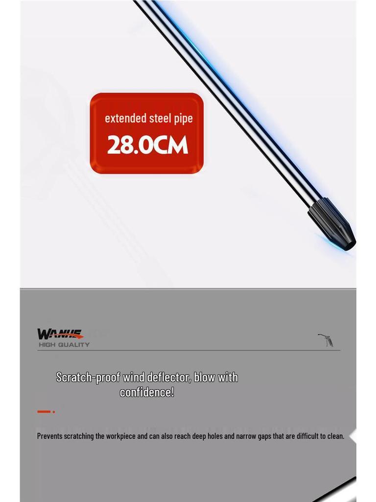 Wanhe High-Pressure Air Blow Gun for Dust Removal and Truck Inflation