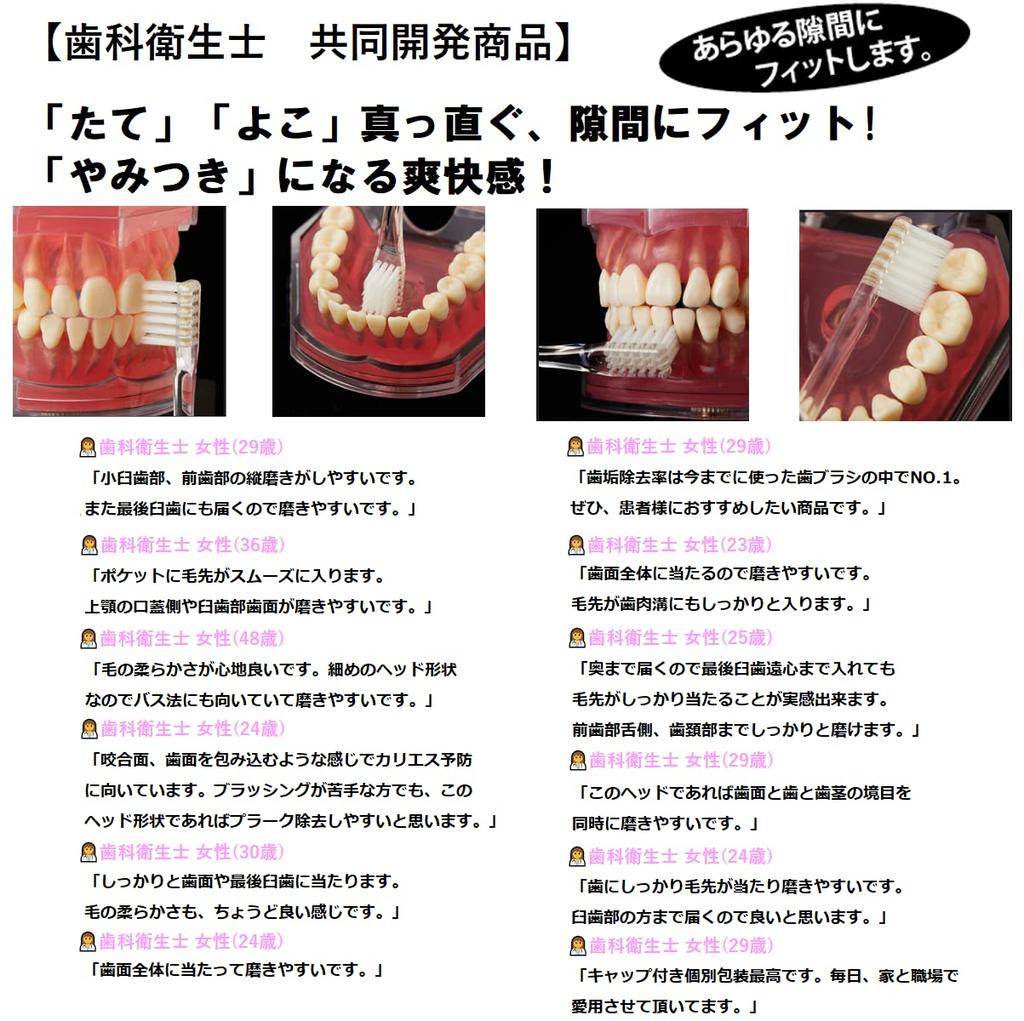 MOLD FACTORY Kwadratowy Polecany przez Dental Square Opakowanie 4 szt. 24 Otwory Szczoteczka do zębów, Higieniści, Linia, 6, Rzędów, (REGULARNY)