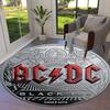 1pc AC/DC Black Ice Commemorative Coin Round carpet, Made of Polyester,Perfect for Decorating Office Chairs, Living Rooms fplt809