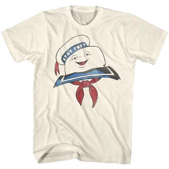 Men s The Real Ghostbusters Stay Puft Marshmallow Head T-Shirt - New XL