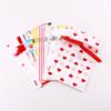 50pcs Fresh Ribbon Drawstring Bag Christmas and New Year Packaging Gift Bags Baking Pastry Cookies Food Grade Bundle Pockets