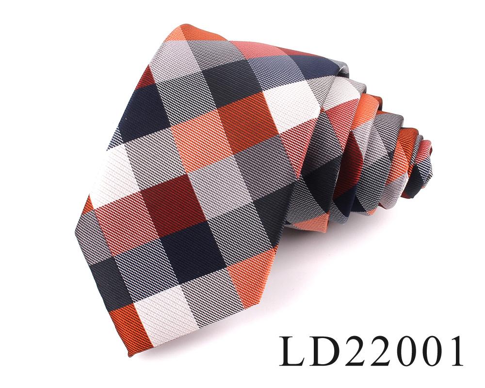 New Jacquard Woven Neck Tie For Men Classic Check Ties Fashion Polyester Mens Necktie For Wedding Business Suit Plaid Tie