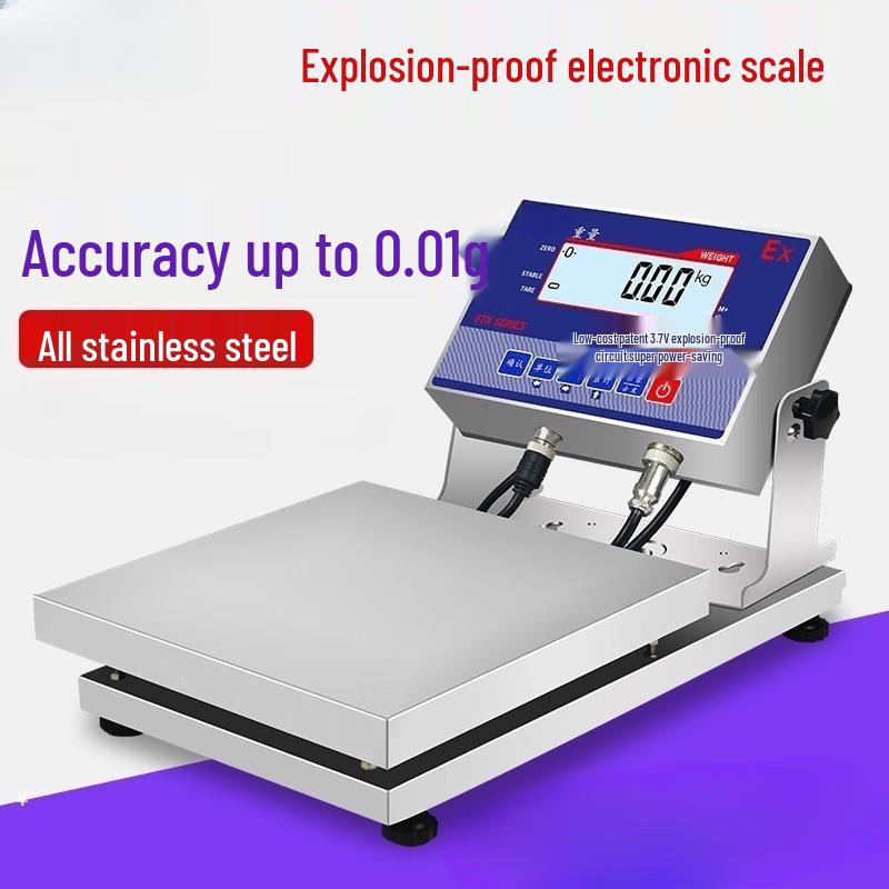 Lantuan ETX 10kg/0.1g Explosion-Proof Stainless Steel Bench Scale