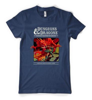 Libro delle Regole del Dungeon Draghi Gioco di Ruolo Personalizzato T-shirt per Adulti