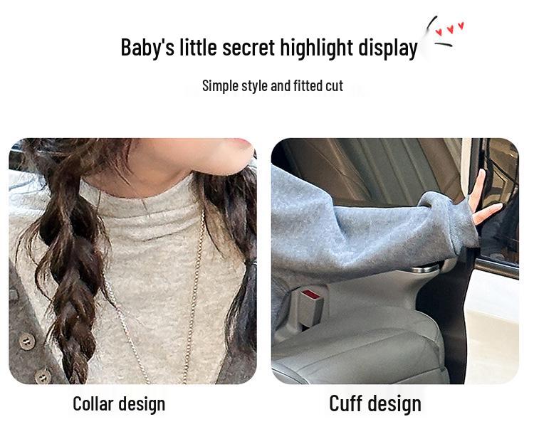 Girls' Korean Style Sweatshirt & Casual Pants Autumn/Winter 2025 Set