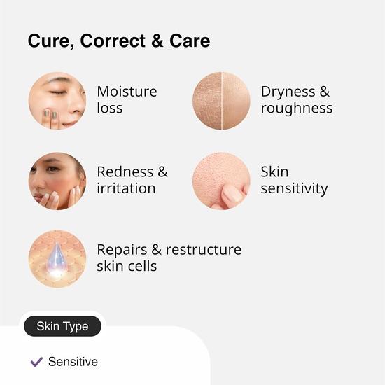 Cremă Restructurantă de Barieră Cureskin | Hrănește și Repară | Ceramide, Tărâțe de Ovăz, Bisabolol (17 g)