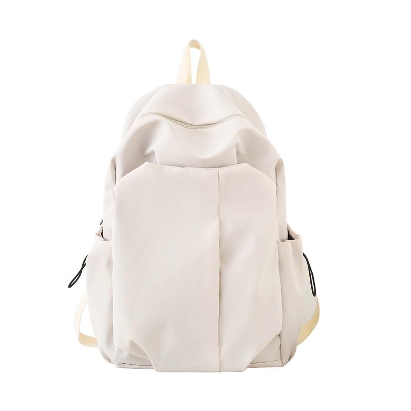 

TS JYL laptop bag,2024 New INS School Backpack Junior Senior Solid Simple Outdoor Bag 30*17*45 белый