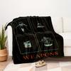 1Pc Weapons Print Flannel Blanket, High Quality Digital Printing, Comfortable for All Seasons, Home DecorGifts821005