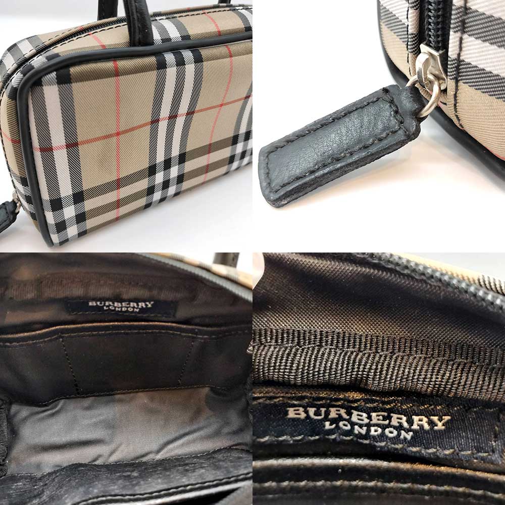 Used BURBERRY Nova CheckPouch canvas Women