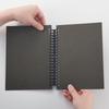 MUJI Påfyllning Kraft Mörk 82913842 Anteckningsbok, Omslag, A5, 20-håls, Grå,