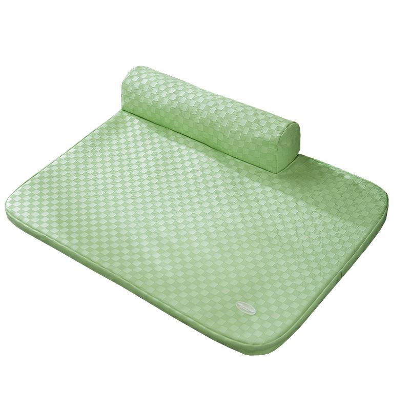 

Свежие фрукты Зеленый темперамент Шахматная кожаный коврик для маленьких собак Средних и крупных собак Летний дышащий питомник Коврик для собак S