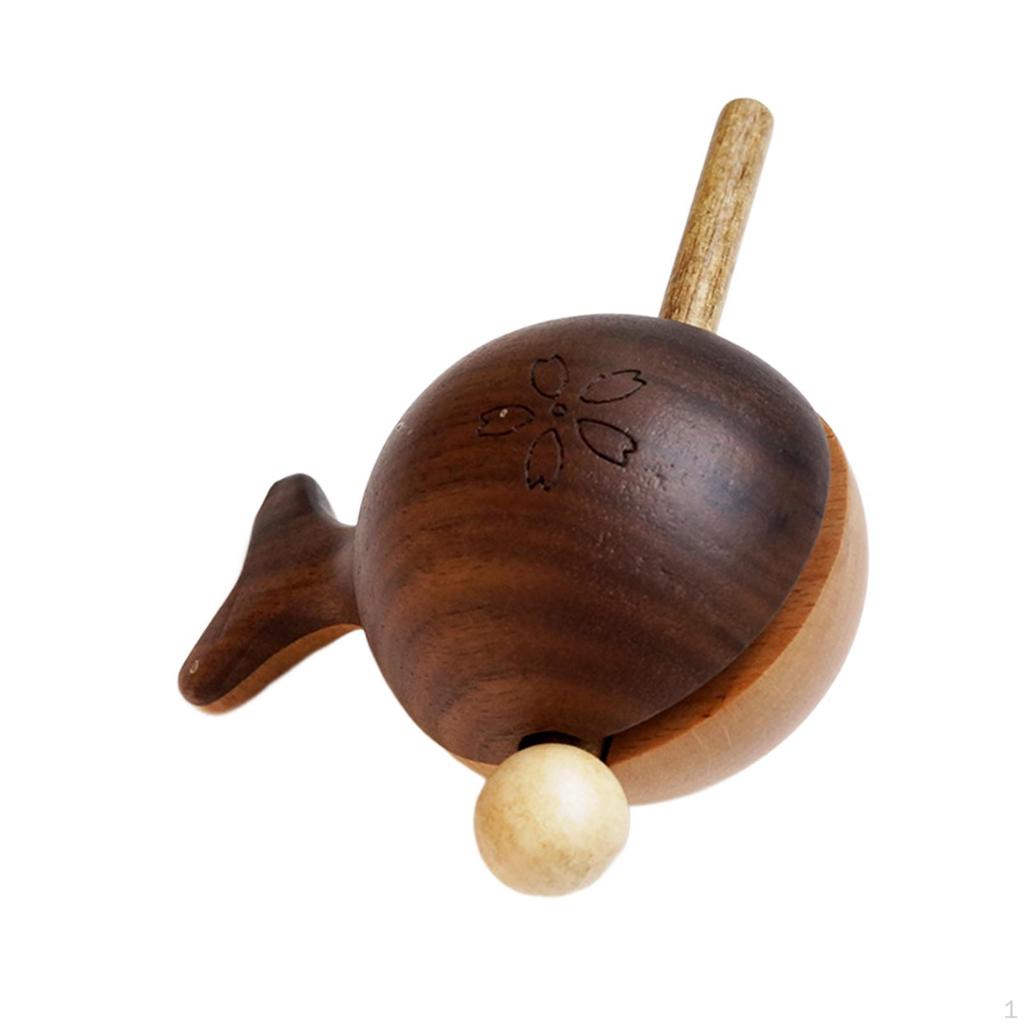 Guiro Instrument Musical Toy Small Handcraft Birthday Gifts Wooden Shaped Percussion