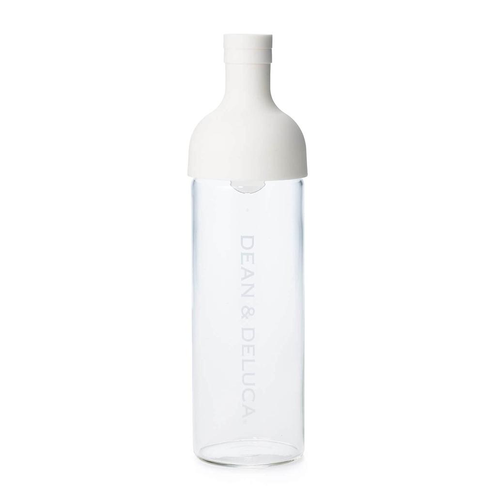 Dean & Deluca Filter-in Bottle, White, 750ml, Glass, for Cold Brew Coffee and Tea, Heat-Resistant Glass, Made In Japan, 22 X 10 X 22cm