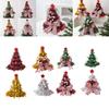Holiday Christmas Tree Topper Hat with Bow Unique Party Ornament for Home Festive Tree Decoration