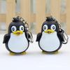 Cute Animal Penguin LED Light Key Chain Key Ring Torch Xmas Gift