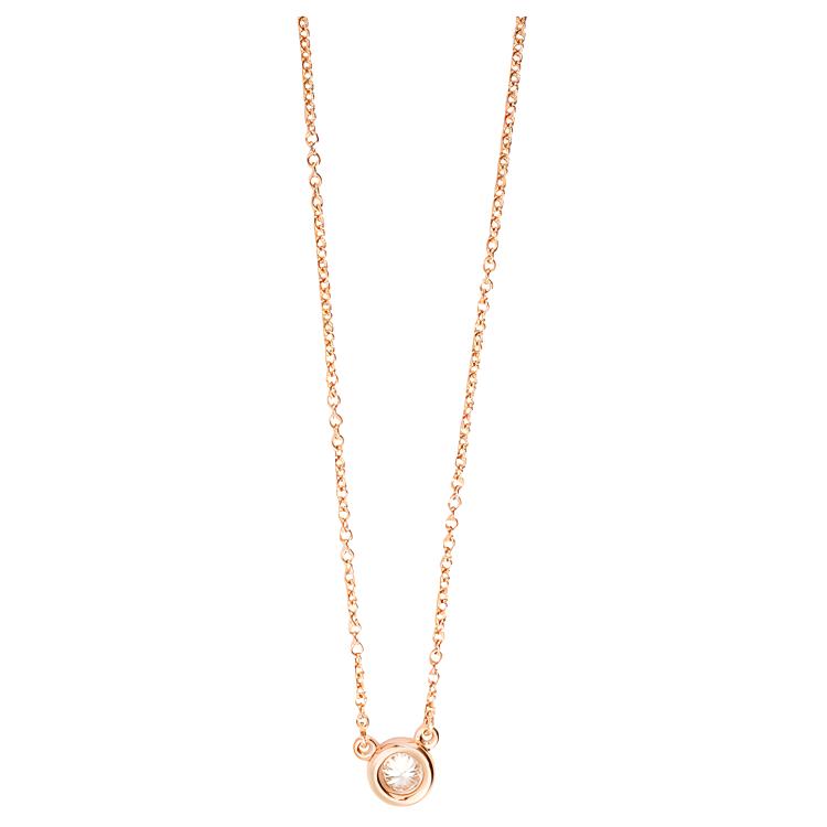 TIFFANY & CO . Elsa Peretti 18K Gold Diamond Necklaces Women's 60017924