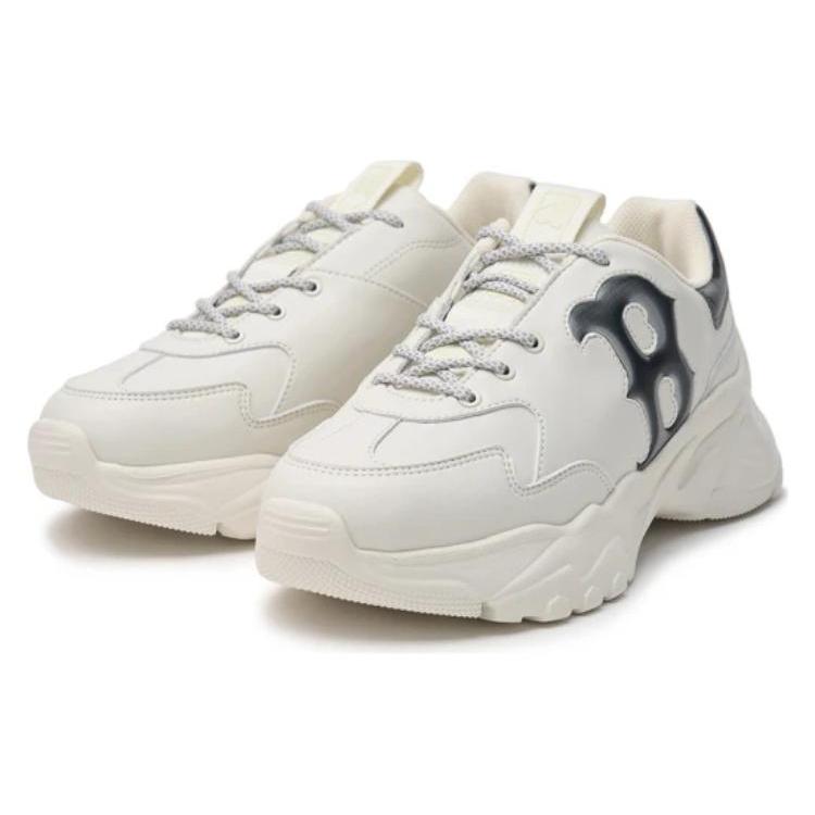 New MLB Big Ball Chunky Boston Red Sox Team Cushioning, Wear Resistant Low Top Chunky Sneakers Unisex Ecru 3ASHBWL4N-43WHS