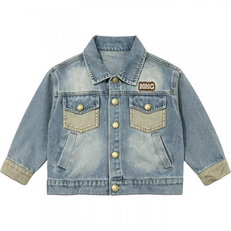 Jungen Jeansjacke Kinder Oberbekleidung Lässig Schick Biker Stil Kurzer Mantel 3-8 Jahre