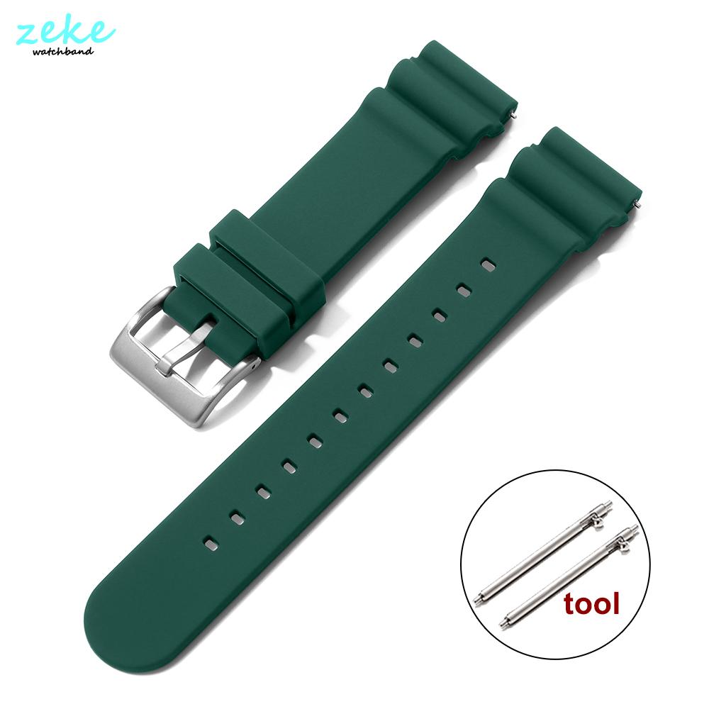 Tropikalny Silikonowy Pasek do Zegarka z Szybkim Mocowaniem 20mm 22mm dla Oris dla Seiko dla Citizen Gumowe Paski Tropic Sport do Zegarków Smart