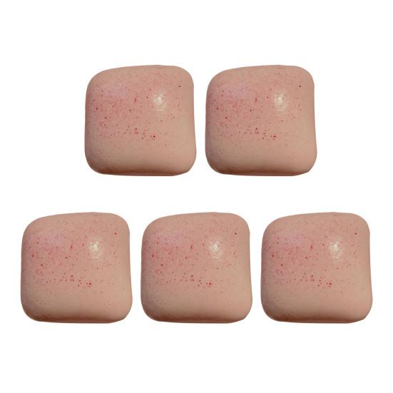 5Pcs Mini Toast Soft Slow Rise Stress Relief Toy Realistic Bread Butter Design Sensory Fidget Gift for Kids And Adults