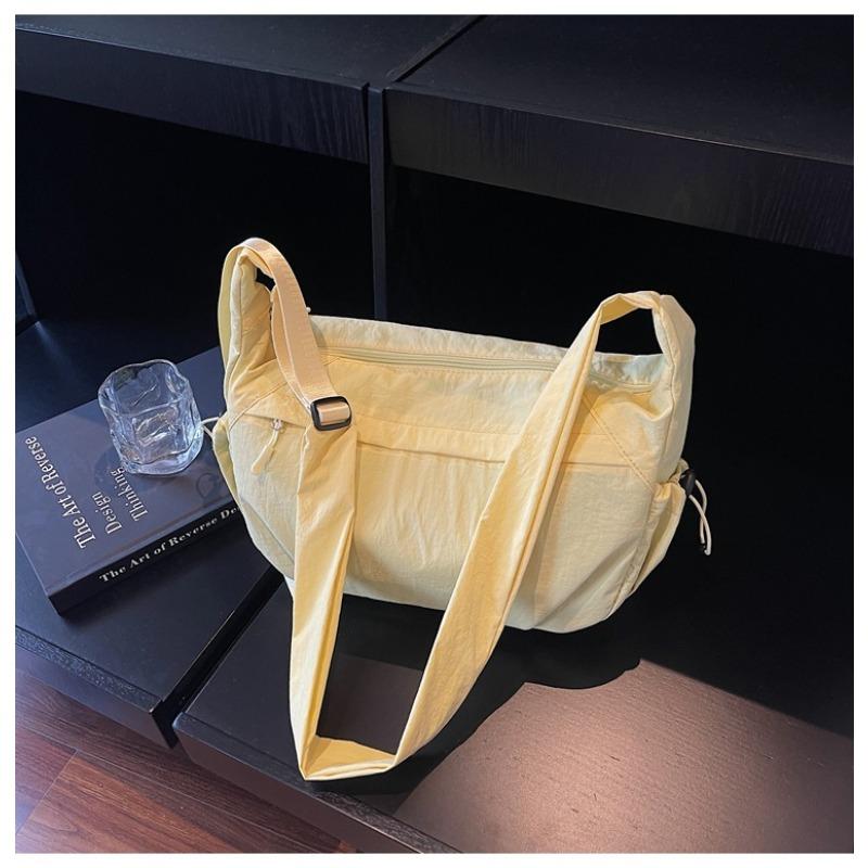 Canvas-Tasche Damen große Kapazität neu Herbst und Winter schlichte Schulter-Umhängetasche hochwertig Pendler Knödeltasche