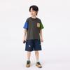 Kids' Loose Space Theme Embroidered Denim Shorts