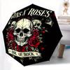 1pc Skulls and Roses Automatic Open/CloseUmbrella,Compact Umbrella for Men & Women Day Gift.Z076