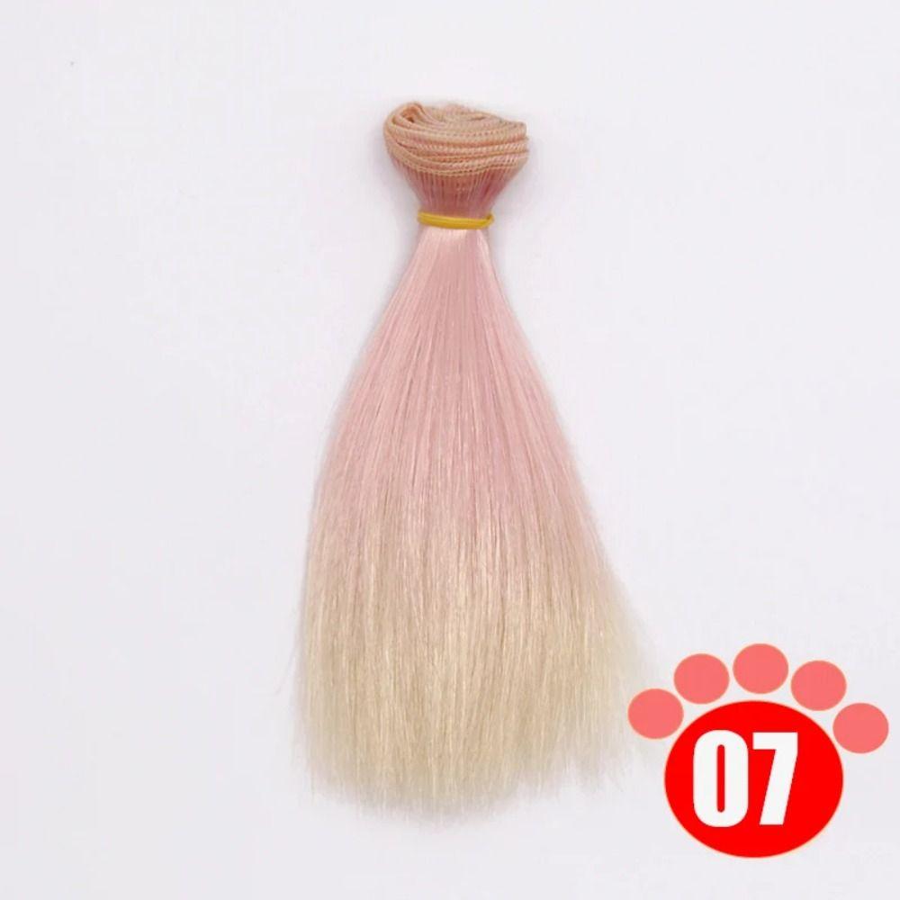 15*100CM Doll Hair Colorful Children Toy Gift 2024 Bjd Wig  for 1/4 1/6 1/8 Bjd