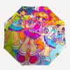 1pc Powerpuff Girls Automatic Opening/Closing Outdoor Umbrella with Portable Tri-Fold Design, 8-Rib Iron Frame Outdoor for Fans, Travelers, Daily