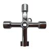Multifunctional Silver Key Wrench for Electrical Cabinets and Valves