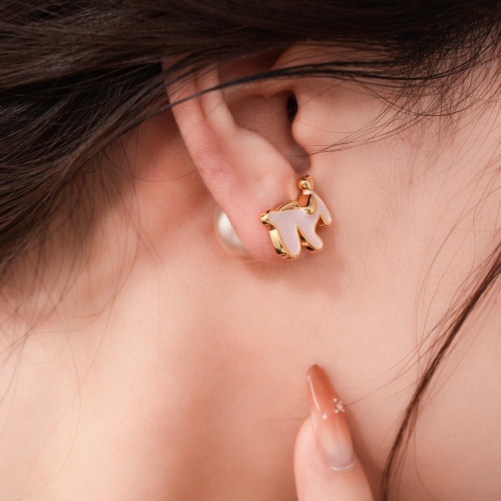 Fashion Jewelry Red Pony Earrings Chinese Style Horse Mascot Ear Studs  Party